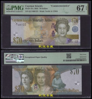 Cayman Islands 70 Dollars, 2023, Queen, Commemorative, PMG67 - Islas Caimán