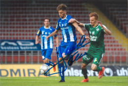 4)Autogramm Felix Huspek FC Blau-Weiß Linz 2018 BW Schlüßlberg Grieskirchen Wallern An Der Trattnach SV Austria Salzburg - Handtekening