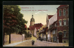 AK Naumburg, Kanal-Strasse Mit St. Othmars-Kirche  - Naumburg (Saale)