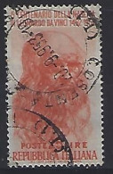 Italy 1952  Leonardo Da Vinci (o) Mi.860 - 1946-60: Usados