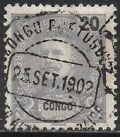 Portuguese Congo – 1898 King Carlos 20 Réis Used Stamp SANTO ANTONIO DO ZAIRE Cancel - Portugees Congo