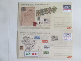 Roumanie Premier Jour EFIRO 2024,lot De 2 Enveloppes Neuves/Romania FDC EFIRO 2024 Set Of 2 UNC Envelopes - Storia Postale