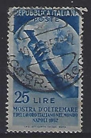 Italy 1952  Italienischen Arbeit In Obersee (o) Mi.863 - 1946-60: Used