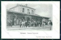 Ancona Falconara Stazione Ferroviaria Alterocca 1658 Cartolina RB7760 - Ancona