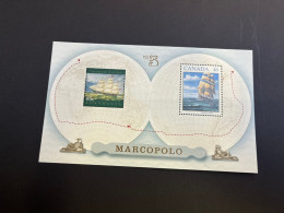 22-4-2024 (stamp) Mint (neuve) Mini-sheet - Joint Issue With Canada (Marco Polo) - Emissioni Congiunte