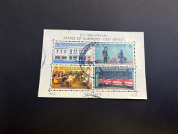 22-4-2024 (stamp) Used (tamponner) Mini-sheet - Guernsey - Guernsey