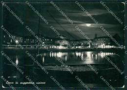 Lecco Città Lago Di Chiaro Di Luna PIEGATA Foto FG Cartolina KB3334 - Lecco