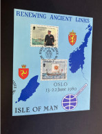 22-4-2024 (stamp) Used (tamponner) Mini-sheet - Isle Of Man - Isola Di Man