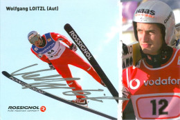 4) Autogramm AK Skispringer Wolfgang Loitzl Neuhofen Bad Mitterndorf Ischl ÖSV Österreich Olympiasieger Salzkammergut - Autographes