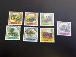 22-4-2024 (stamp) Used CTO - Mongolia (cars) X 7 - Auto's