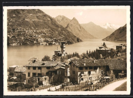 AK Lugano-Paradiso, Blick Auf Porlezza  - Paradiso
