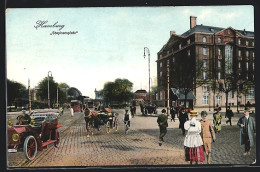 AK Hamburg-Neustadt, Passanten Am Stephansplatz  - Mitte