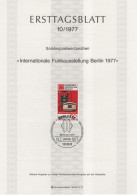 Germany Deutschland 1977-10 ETB Internationale Funkausstellung Berlin, Phone Telephone, Canceled In Berlin - 1974-1980