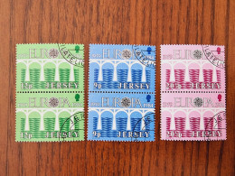 Jersey Stamps Lot - CTO - Blocks Of 4 - 1984 - JE 326-28 - Jersey