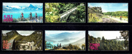 New Zealand 2018 Cycle Trails  Set Of 6 MNH - Ongebruikt