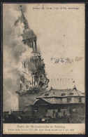 AK Hamburg-Neustadt, Brand Der Michaeliskirche Am 3.7.1906, Einsturz Des Turms  - Catástrofes