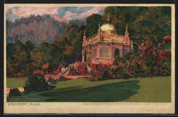 Künstler-AK Zeno Diemer: Linderhof, Abendstimmung Am Kiosk  - Diemer, Zeno