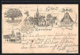 AK Kevelaer, Pfarrkirche, Wallfahrtskirche, Gnadenbild, Kloster  - Kevelaer