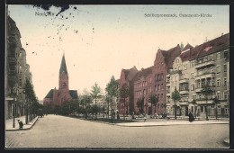 AK Berlin-Neukölln, Schillerpromenade Und Genezareth-Kirche  - Neukölln