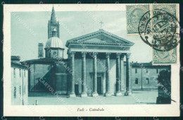 Forlì Città Cattedrale PIEGHINA Cartolina RB7850 - Forli