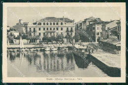 Gorizia Grado Albergo Metropole Porto PIEGA Cartolina RB8260 - Gorizia