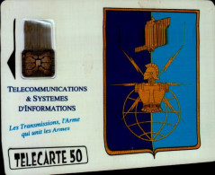 TELECARTE 50...telecommunications Et Systeme D'informations...ARMEE DE TERRE - 50 Unités   
