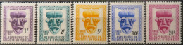 R2253/725 - CÔTE D'IVOIRE - 1960 - TIMBRES TAXE - SERIE COMPLETE - N°19 à 23 NEUFS* - Côte D'Ivoire (1960-...)