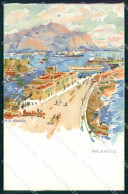 Palermo Città Barche Wieland 183 Cartolina RB9609 - Palermo