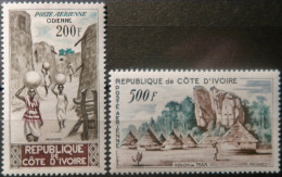 R2253/729 - CÔTE D'IVOIRE - 1962 - POSTE AERIENNE - N°23 à 24 NEUFS* - Côte D'Ivoire (1960-...)