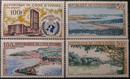 R2253/730 - CÔTE D'IVOIRE - 1962/1963 - POSTE AERIENNE - SERIE COMPLETE - N°25 à 28 NEUFS* - Côte D'Ivoire (1960-...)