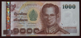 1000 Baht Serie 15 Typ II Sign. 85 P-115 Thailand 2005 UNC - Thaïlande