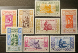 R2253/732 - DAHOMEY - 1961 - SERIE COMPLETE - N°159 à 166 NEUFS** - Nuevos