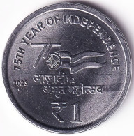 INDIA COIN LOT 11, 1 RUPEE 2023, AZADI KA AMRIT MAHOTSAV, NOIDA MINT, UNC, SACRE - Indien