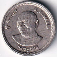 INDIA COIN LOT 30, 5 RUPEES 2004, K. KAMARAJ, HYDERABAD MINT, XF, SCARE - India