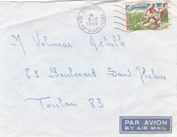 From Afars Et Issas To France - 1968 - Lettres & Documents