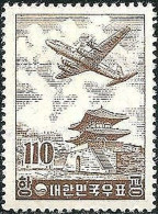 Korea South 1956 SG259 110w Airmail MLH - Corea Del Sur