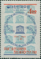 Korea South 1964 SG506 4w UNESCO MLH - Corée Du Sud