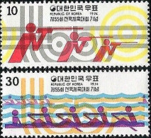 Korea South 1974 SG1123 National Athletic Meeting Set MNH - Corea Del Sur