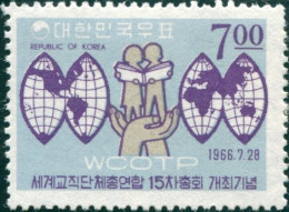 Korea South 1966 SG650 7w Children And Hemispheres MLH - Corea Del Sur