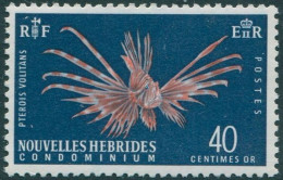 New Hebrides French 1963 SGF118 40c Lionfish MNH - Sonstige & Ohne Zuordnung