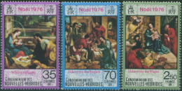 New Hebrides French 1976 SGF228-F230 Christmas Set MNH - Altri & Non Classificati