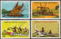 Papua New Guinea 1975 SG277-280 Canoes Set MNH - Papua New Guinea