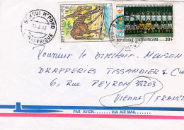 From Central African Republic To France - 1982 - Camerún (1960-...)