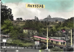 Piemonte-torino Superga Saluti Dal Colle Di Superga La Tranvia Veduta Treno In Transito - Trasporti