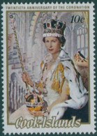 Cook Islands 1973 SG429 10c QEII Coronation MNH - Cookeilanden