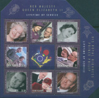 Cook Islands 2010 SG1601 Lifetime Of Service QEII MS MNH - Cookeilanden