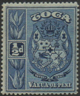 Tonga 1897 SG38 ½d Blue Arms MNH - Tonga (1970-...)