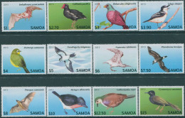 Samoa 2013 SG1240-1251 Threatened Birds Bats Set MNH - Samoa