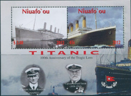 Niuafo'ou 2012 SG365 Titanic MS MNH - Tonga (1970-...)