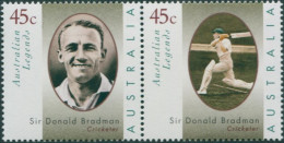 Australia 1997 SG1663-1664 Sir Donald Bradman Pair MNH - Sonstige & Ohne Zuordnung